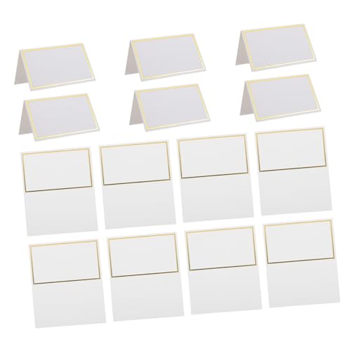 PRETYZOOM 150 Stück Sitzplatzkarte Hochzeitssitzname Tags Tags benutzerdefinierte Sitzkarten SEAT -Chartkarten Hochzeit Chic Place -Karten Hochzeitskarte Grünkarten Zeltkarten Papier Golden von PRETYZOOM