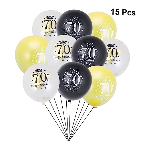 PRETYZOOM 15st Zahlen Luftballon Füllung Kombination von PRETYZOOM