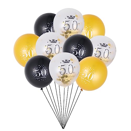 PRETYZOOM 15st Zahlen Luftballon Schmücken Metall von PRETYZOOM