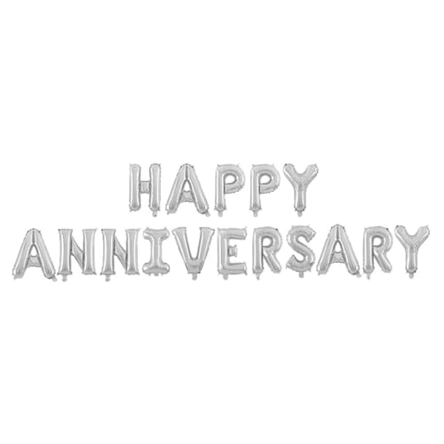 PRETYZOOM 16 Zoll Happy Anniversary Aluminiumfolie Luftballons Set Buchstaben Für Hochzeitsdekorationen PRETYZOOM 16 Zoll Happy Anniversary Aluminiumfolie Luftballons Set Buchstaben Für Hochzeitsdekorationen von PRETYZOOM