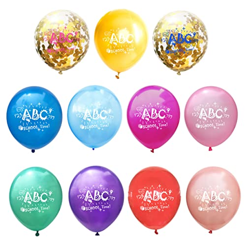 PRETYZOOM 16 Stück 12 Latexballons Geburtstag Luftballons große Luftballons Geburtstagsballon Gold Ballonbogen konfettiballone deckenverkleidung Partyzubehör Luftballons Konfetti-Luftballons von PRETYZOOM