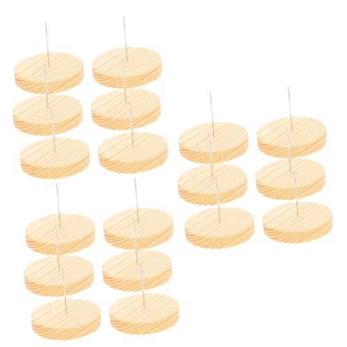 PRETYZOOM 18 Sätze Holzbasis -Ornament Puppenständer aus Filz Puppenaufbewahrungshalter Stützständer für Puppen Puppendisplay-Unterstützung Modellpuppen mit Ständer Puppenbestand Metall von PRETYZOOM