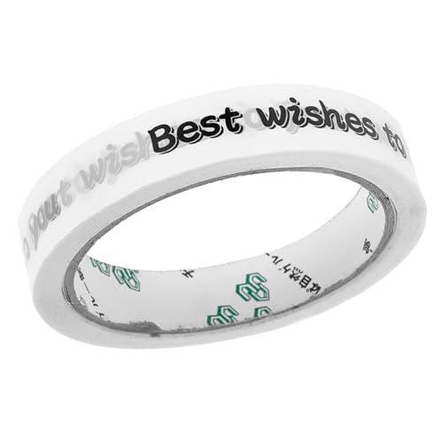 PRETYZOOM 1Rolle Dichtungsband Aus Dekoratives Klebeband Für Geschenkboxen Heimwerkerprojekte Für Scrapbooking Bastelarbeiten Wishes To You PRETYZOOM 1Rolle Dichtungsband Aus Dekoratives Klebeband Für Geschenkboxen Heimwerkerprojekte Für Scrapbooking Bastelarbeiten Wishes To You von PRETYZOOM