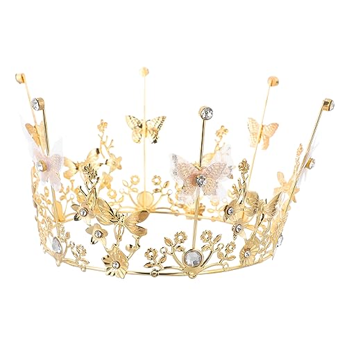 PRETYZOOM 1Stk geburtstagstorte dekoration Schmetterlingskrone Geburtstagskuchen-Picks Tiara Diamant- Geburtstagstorte Krone Kronenschmuck Esstisch Zylinder Braut von PRETYZOOM