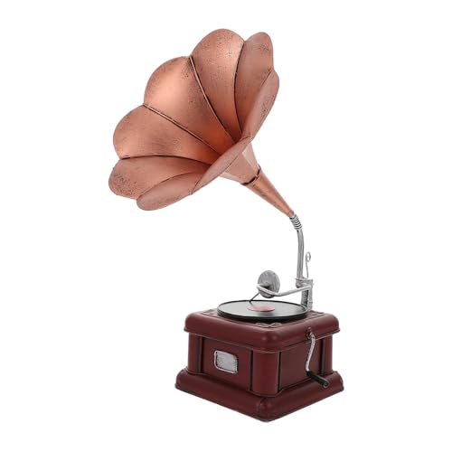 PRETYZOOM 1pc Vintage Modell Wohnkultur Retro Phonographen Ornament für Home Dekorative Aufzeichnungen PRETYZOOM 1pc Vintage Modell Wohnkultur Retro Phonographen Ornament für Home Dekorative Aufzeichnungen von PRETYZOOM
