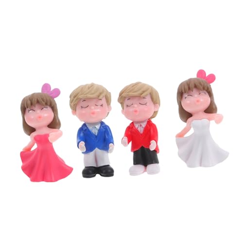 PRETYZOOM 2 Paare Niedliche Cake Topper aus Kunststoff Kreative Tortendeko für Hochzeit Valentinstag und Verlobung Miniatur Figuren in Liebevollen Posen als und Partydekoration PRETYZOOM 2 Paare Niedliche Cake Topper aus Kunststoff Kreative Tortendeko für Hochzeit Valentinstag und Verlobung Miniatur Figuren in Liebevollen Posen als und Partydekoration von PRETYZOOM