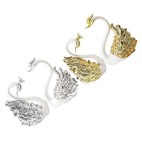 PRETYZOOM 2 Paare Romantische Schwan Figuren Gold und Silber Hochzeitstorten Dekoration Langlebige Party Cake Ornaments für Hochzeit Geburtstag und Jubiläumsfeiern PRETYZOOM 2 Paare Romantische Schwan Figuren Gold und Silber Hochzeitstorten Dekoration Langlebige Party Cake Ornaments für Hochzeit Geburtstag und Jubiläumsfeiern von PRETYZOOM