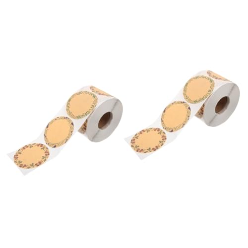 PRETYZOOM 2 Rollen Geschenkname Tag Schlüsselanhänger Mit Etiketten Selbst Abnehmbare Aufkleber Klebrig Umschlagetikett Entfernbare Etiketten Gruß Taschen Verpackung Dekoration Kraftpapier PRETYZOOM 2 Rollen Geschenkname Tag Schlüsselanhänger Mit Etiketten Selbst Abnehmbare Aufkleber Klebrig Umschlagetikett Entfernbare Etiketten Gruß Taschen Verpackung Dekoration Kraftpapier von PRETYZOOM
