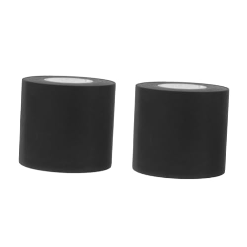 PRETYZOOM 2 Rollen Klebeband für Klimaanlagen Abdeckung schwer Weiß Schwarz Pflicht hitzebeständiges klebeband energiesparend Kälteisolierungsband Kabelbaum umwickeln Kabelbahn PVC Black von PRETYZOOM