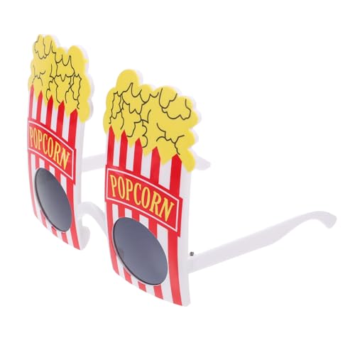 PRETYZOOM 2 Stk Brillen Partybrille lustige Sonnenbrille Gläser in Popcornform Neuheit Partybevorzugung Weihnachts-Sonnenbrille faschingsbrille karnevalsbrille Popcorn-Style Kostümbrille von PRETYZOOM
