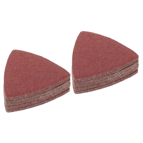 PRETYZOOM 2 Sätze Sandpapier Unterlage Dreieck-schleifpad Schleifen Streugut Oszillierendes Schleifpad Schleifpapier Weiches Schleifpad Schleifpads Handschleifpad 20 Stück * 2 von PRETYZOOM