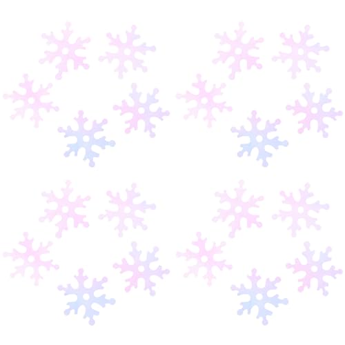 PRETYZOOM 2 Schneeflocke-anhänger Weihnachtsfeierdekorationen Schneeflocken-mittelstücke Für Tische Frohes Neues Jahr Mini-schneeflocken Zum Basteln Esstisch Harz Requisiten Konfetti von PRETYZOOM