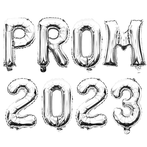 PRETYZOOM 2 Sets Folienballons „prom 2023“ Als Dekoration Für Abschlussfeiern Aluminiumfolienballons Für - Fenster- Und Türdekorationen von PRETYZOOM