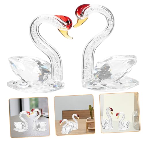 PRETYZOOM 2 Stück Kristall-Schwan-Ornament Geburtstagsdekorationen zum Thema Weltraum Rahmen Beamerleuchten für Schlafzimmer riesige Blase hochzeitsdeko dekorativer Schwan Kristallschmuck PRETYZOOM 2 Stück Kristall-Schwan-Ornament Geburtstagsdekorationen zum Thema Weltraum Rahmen Beamerleuchten für Schlafzimmer riesige Blase hochzeitsdeko dekorativer Schwan Kristallschmuck von PRETYZOOM