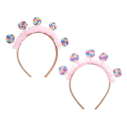 PRETYZOOM 2 Stück Lollipop Stirnband Teiliges Bunte Haarschmuck Party Haarreif für Mädchen Langlebig und Leicht zu Tragen Geeignet für Geburtstagsfeiern Karneval Kostümfest PRETYZOOM 2 Stück Lollipop Stirnband Teiliges Bunte Haarschmuck Party Haarreif für Mädchen Langlebig und Leicht zu Tragen Geeignet für Geburtstagsfeiern Karneval Kostümfest von PRETYZOOM