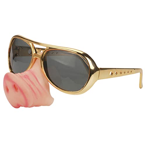 PRETYZOOM 2 Stück Lustige Schweinenasenbrille Partybrille Goldfarben Witzige Cosplay Accessoires Leichte Stabile Brillen für Karneval Fasching und Kostümfeiern PRETYZOOM 2 Stück Lustige Schweinenasenbrille Partybrille Goldfarben Witzige Cosplay Accessoires Leichte Stabile Brillen für Karneval Fasching und Kostümfeiern von PRETYZOOM