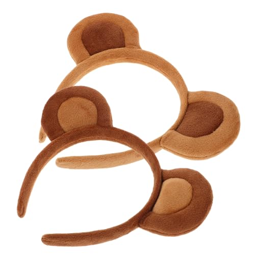 PRETYZOOM 2 Stück Lustige Tier Kopfbedeckung für Halloween Zoo Themenfotos und Kostümpartys Weiche und Bequeme Haarschmuck für Mädchen von PRETYZOOM
