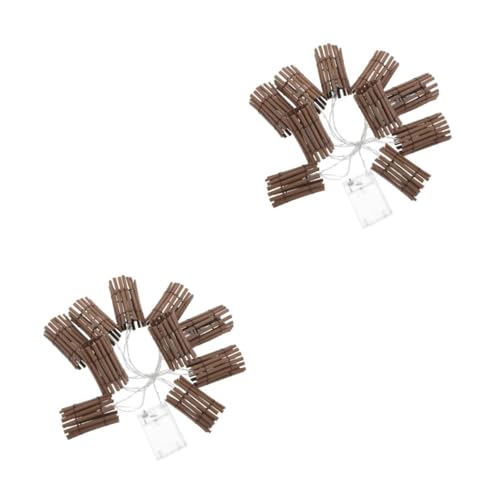PRETYZOOM 2 Stück Schnur Lichterketten Aus Bambus Innendekoration Aus Künstlichem Rattan Boho-lampen Für Schlafzimmer Hängelampe Süß Lichter Im Freien Außenlampen Gewebt Plastik Coffee PRETYZOOM 2 Stück Schnur Lichterketten Aus Bambus Innendekoration Aus Künstlichem Rattan Boho-lampen Für Schlafzimmer Hängelampe Süß Lichter Im Freien Außenlampen Gewebt Plastik Coffee von PRETYZOOM