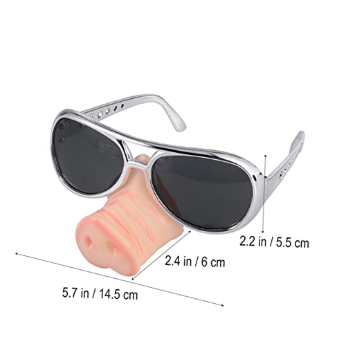 PRETYZOOM 2 Stück Schweinenase Partybrille Silbern Lustige Cosplay Brille Leicht Robust Für Fasching Karneval Mottoparty Spaß Foto Requisite PRETYZOOM 2 Stück Schweinenase Partybrille Silbern Lustige Cosplay Brille Leicht Robust Für Fasching Karneval Mottoparty Spaß Foto Requisite von PRETYZOOM