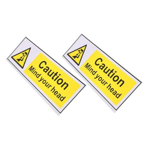 PRETYZOOM 2 Stück Selbstklebende Warnaufkleber Watch Your Head für Treppen und Lagerbereiche Auffällige Sicherheitssticker mit Klarem Warnhinweis Einfach Anzubringen Vielseitig Einsetzbar PRETYZOOM 2 Stück Selbstklebende Warnaufkleber Watch Your Head für Treppen und Lagerbereiche Auffällige Sicherheitssticker mit Klarem Warnhinweis Einfach Anzubringen Vielseitig Einsetzbar von PRETYZOOM
