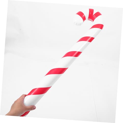 PRETYZOOM 2 Stück Teiliges Aufblasbare Weihnachts Zuckerstangenballons Rot Weiß Gestreift Wiederverwendbare Partydeko für Weihnachtsfeier Geburtstagsfeier Festliche Innen und von PRETYZOOM