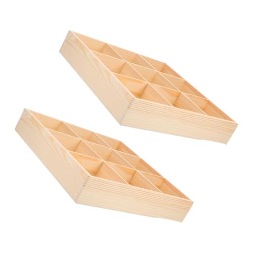 PRETYZOOM 2 Stück Teiliges Organizer aus Holz mit Fächern Schubladenbox zur Aufbewahrung von Socken Unterwäsche und Schlüsseln Platzsparender Kleinteile Organizer für Schlafzimmer und PRETYZOOM 2 Stück Teiliges Organizer aus Holz mit Fächern Schubladenbox zur Aufbewahrung von Socken Unterwäsche und Schlüsseln Platzsparender Kleinteile Organizer für Schlafzimmer und von PRETYZOOM