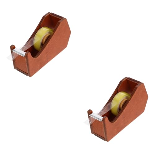 PRETYZOOM 2 Stück Tierformbandschneider Cutter Bandhalter Klebebandspender Für Bastelarbeiten Minimalistisch Klebrig Farbe Wickeln Klebeband Mit Abroller Ziehen Um Abklebeband Holz von PRETYZOOM