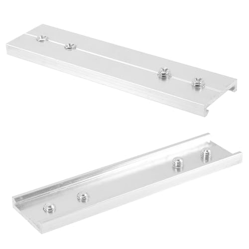 PRETYZOOM 2 Stück Vorhangverbinder Vorhanggleiterschiene Deckenschiene Vorhangverlängerung Vorhangschiene Gardinenschienen Gardinenstange Fenstervorhangschienenverbinder von PRETYZOOM
