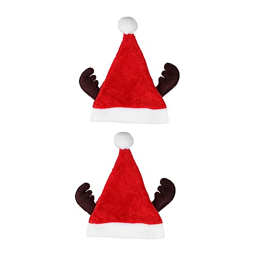 PRETYZOOM 2 Stück Weihnachtsmütze für weihnachtsmützen weihnachtsmützen für weihnachtsassesoires kinderweihnachtsmützen hut Party-Kappe Partyhut Plüschstoffe rot PRETYZOOM 2 Stück Weihnachtsmütze für weihnachtsmützen weihnachtsmützen für weihnachtsassesoires kinderweihnachtsmützen hut Party-Kappe Partyhut Plüschstoffe rot von PRETYZOOM