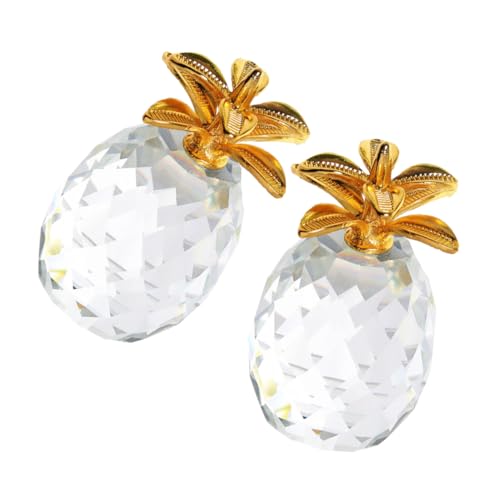 PRETYZOOM 2 Stücke Kristall-Ananas-Ornament dekorative Ananasverzierung Tischdekoration Ananas Ananasfigur für den Desktop Wohnzimmer Ananas Mittelstück Ananas- Frucht Figur Transparent PRETYZOOM 2 Stücke Kristall-Ananas-Ornament dekorative Ananasverzierung Tischdekoration Ananas Ananasfigur für den Desktop Wohnzimmer Ananas Mittelstück Ananas- Frucht Figur Transparent von PRETYZOOM