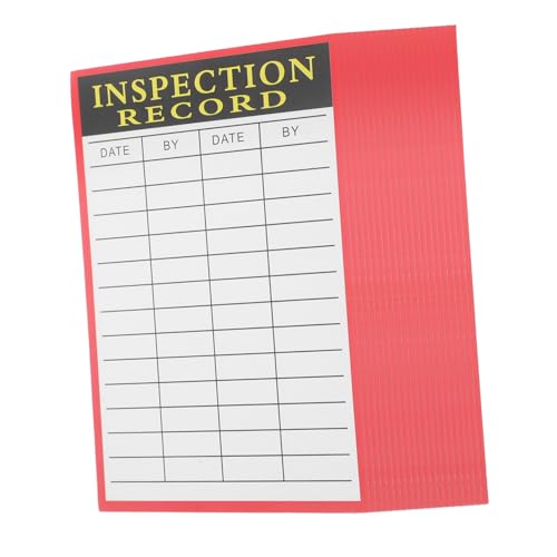 PRETYZOOM 20 Blatt Versandbestandskarte Geräte-tags Wartungstennzeichen Service-aufkleber Aufkleber Für Rekordkarten Wartungsaufkleber Prüfplaketten Service-tags Für Geräte Papier von PRETYZOOM