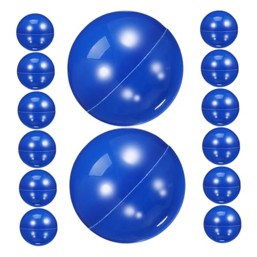 PRETYZOOM 20 Stück Lotterieball -Requisiten Unbesetzte Ballkapseln Gaming -Nummer Spheres Leere Bingo -Kugeln Bälle zeichnen Bingo-Spiel-Requisiten Kaugummiautomatenkapseln Plastik Blau von PRETYZOOM