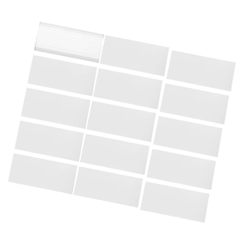 PRETYZOOM 20 Stück Regalanhänger Für Drahtregale Schmucklos Regaletikettenhalter Einzelhandel Planke Stichworte Stand Anzeige Gestell Inhaber Markt Steht Transparent Pvc von PRETYZOOM