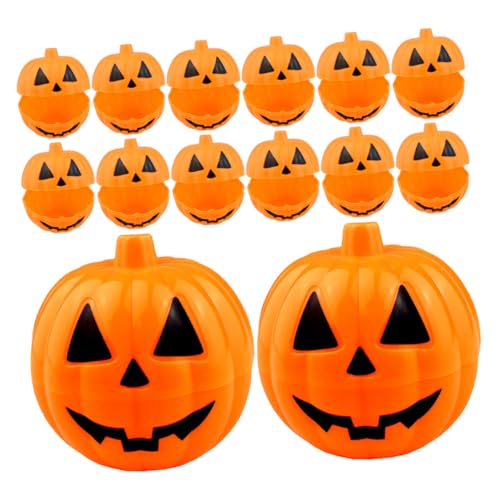 PRETYZOOM 20 Stück Teiliges Halloween Mini Kürbis Süßigkeitendosen Stabile Kunststoff Süßigkeitenboxen mit Festlichem Kürbisdesign für Halloween und Thanksgiving Partydekoration und PRETYZOOM 20 Stück Teiliges Halloween Mini Kürbis Süßigkeitendosen Stabile Kunststoff Süßigkeitenboxen mit Festlichem Kürbisdesign für Halloween und Thanksgiving Partydekoration und von PRETYZOOM
