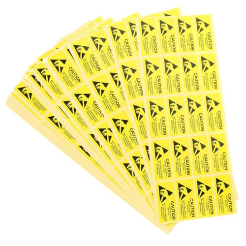 PRETYZOOM 200 Stück Antistatik Warnaufkleber Selbstklebende Static Caution Sticker Elektronische Geräte Etiketten Schutz vor Statischer Aufladung Vielseitig Einsetzbar PRETYZOOM 200 Stück Antistatik Warnaufkleber Selbstklebende Static Caution Sticker Elektronische Geräte Etiketten Schutz vor Statischer Aufladung Vielseitig Einsetzbar von PRETYZOOM