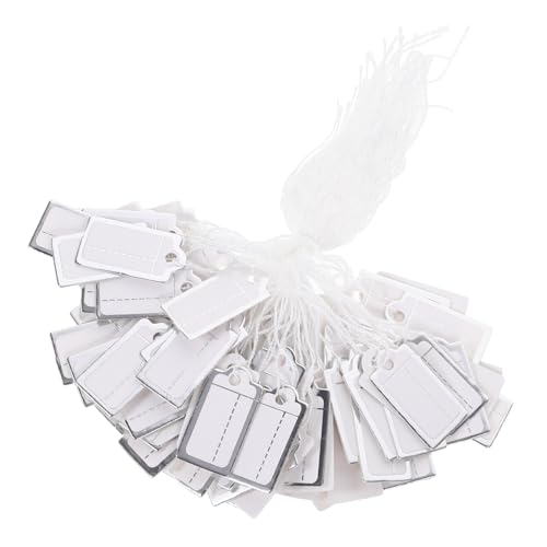 PRETYZOOM 200 Stück Preisetiketten Anhänger für Schmuck und Kleidung Kleine Rechteckige Papierlabels mit Schnur Einfach zu Befestigen Entfernen Professionelle Beschriftung für Laden PRETYZOOM 200 Stück Preisetiketten Anhänger für Schmuck und Kleidung Kleine Rechteckige Papierlabels mit Schnur Einfach zu Befestigen Entfernen Professionelle Beschriftung für Laden von PRETYZOOM