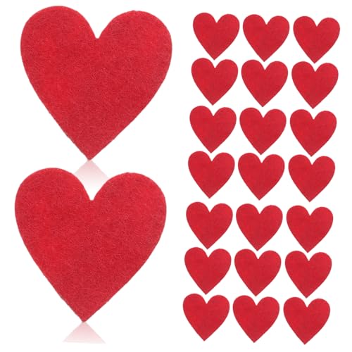 PRETYZOOM 200 Stück Rotes Herz aus Filz Große Herzaufkleber Herzkugeln aus Filz Herzkonfetti zum Selbermachen Jubiläumsdekorationen Valentinstag Herz Konfetti rote Haaraccessoires gefühlt PRETYZOOM 200 Stück Rotes Herz aus Filz Große Herzaufkleber Herzkugeln aus Filz Herzkonfetti zum Selbermachen Jubiläumsdekorationen Valentinstag Herz Konfetti rote Haaraccessoires gefühlt von PRETYZOOM