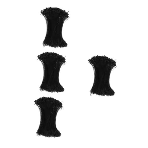 PRETYZOOM 20000 Stck. Schwarze Kunststoff Label Strings Vielseitige Preisschild Aufhänger für Einzelhandel Robuste Namensschlaufen für Bekleidungsetiketten Kompatibel und Leicht von PRETYZOOM