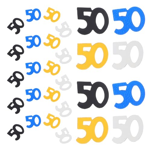PRETYZOOM 200Stücke Tischkonfetti zum Geburtstag Tischdekoration für Feiern Vielseitig Einsetzbar Mühelos zu Reinigen Markante Designs für Bleibende Eindrücke von PRETYZOOM