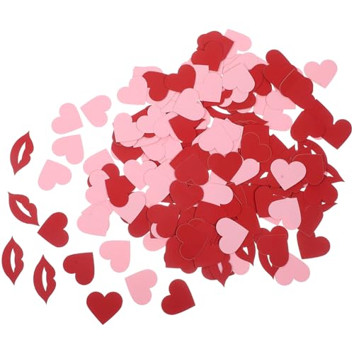 PRETYZOOM 200 Stücke Festliche Dekorative Konfetti Tisch Streu Konfetti Lip Und Herz Design Hochzeit Zubehör PRETYZOOM 200 Stücke Festliche Dekorative Konfetti Tisch Streu Konfetti Lip Und Herz Design Hochzeit Zubehör von PRETYZOOM