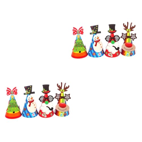PRETYZOOM 24 Stk Partyhut Selber Machen Requisiten Für Weihnachtsfotos Weihnachtsstirnbänder Aus Papier Urlaub Weihnachtsmütze Weihnachtsmützen Weihnachtshandwerk Kind Lipgloss Weihnachten von PRETYZOOM