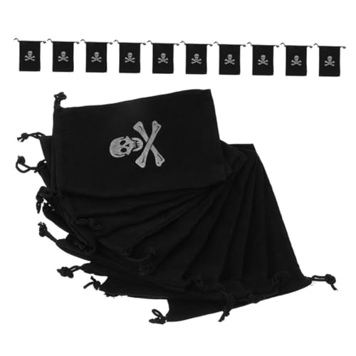 PRETYZOOM 24 Stück Piraten-Aufbewahrungstasche Halloween-Goodie-Bags Piraten-Goodie-Bags Halloween-Taschen für Süßes oder Saures Halloween-Piratentaschen Piratenbeutel Polyester Schwarz PRETYZOOM 24 Stück Piraten-Aufbewahrungstasche Halloween-Goodie-Bags Piraten-Goodie-Bags Halloween-Taschen für Süßes oder Saures Halloween-Piratentaschen Piratenbeutel Polyester Schwarz von PRETYZOOM