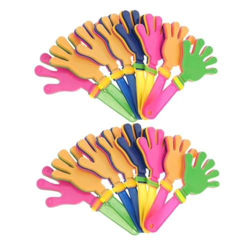 PRETYZOOM 25 Stück Teiliges Handklatschspielzeug Cheer Prop Bunte Lärmmacher Partyzubehör für Geburtstage Sportveranstaltungen Hochzeitsfeiern Karneval von PRETYZOOM