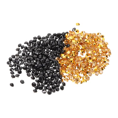 PRETYZOOM 2Er-Pack Strasssteine mit Spitzem Boden Gold und Schwarz Dekorative Vase Füller für Hochzeit Weihnachtsdeko Make Up Boxen Vielseitige Tischstreuung Hochwertige Acrylsteine PRETYZOOM 2Er-Pack Strasssteine mit Spitzem Boden Gold und Schwarz Dekorative Vase Füller für Hochzeit Weihnachtsdeko Make Up Boxen Vielseitige Tischstreuung Hochwertige Acrylsteine von PRETYZOOM