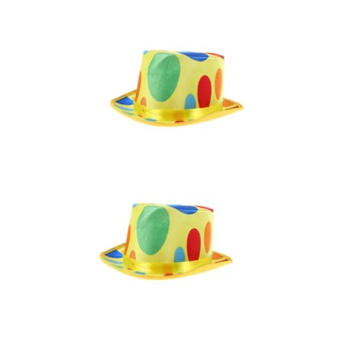 PRETYZOOM 2St Clown-Hut Zylinder für Ringmaster-Hut Zauberhut Clown-Kostüm-Hut Top-Hat-Kostüm clown kopfbedeckung Maskenball Hut Bunter Hut Clown-Partyhut Clownhut dummer Hut Gestrick PRETYZOOM 2St Clown-Hut Zylinder für Ringmaster-Hut Zauberhut Clown-Kostüm-Hut Top-Hat-Kostüm clown kopfbedeckung Maskenball Hut Bunter Hut Clown-Partyhut Clownhut dummer Hut Gestrick von PRETYZOOM