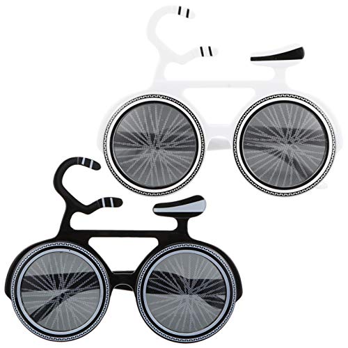 PRETYZOOM 2St Fahrradbrille lustige partybrillen Fahrrad-Sonnenbrille Party-Kostüm-Brille schnapsgläser Brillengestell Partyzubehör Kleidung schmücken Kind Plastik von PRETYZOOM