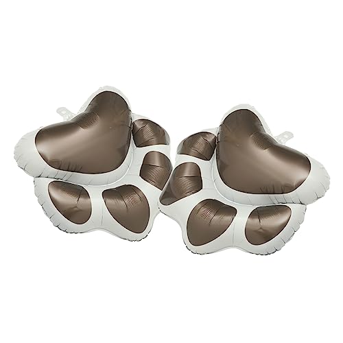 PRETYZOOM 2St Hundepfote Ballon Hundeparty wasserballon Heliumballons Ballonbogen wohnungsdeko wohnraumdeko Hundepfotenballons für Party Partyzubehör für Hundegeburtstage Aluminiumfolie Grey von PRETYZOOM