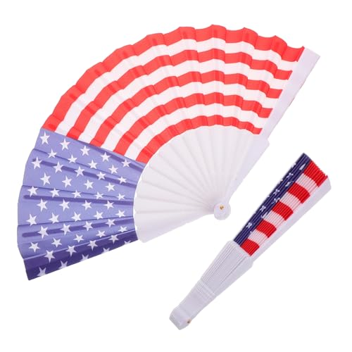 PRETYZOOM 2Stücke Faltfächer mit Amerikanischer Flagge Patriotische Dekoration für Unabhängigkeitstag Partyzubehör für Feiern Geburtstage Hochzeiten und Outdoor Events PRETYZOOM 2Stücke Faltfächer mit Amerikanischer Flagge Patriotische Dekoration für Unabhängigkeitstag Partyzubehör für Feiern Geburtstage Hochzeiten und Outdoor Events von PRETYZOOM