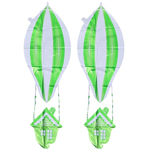PRETYZOOM 2st Ballon Tragbar Doppelt Maschine Düse Luft Größer Helium Aufblasgerät Aluminiumfolie Green PRETYZOOM 2st Ballon Tragbar Doppelt Maschine Düse Luft Größer Helium Aufblasgerät Aluminiumfolie Green von PRETYZOOM