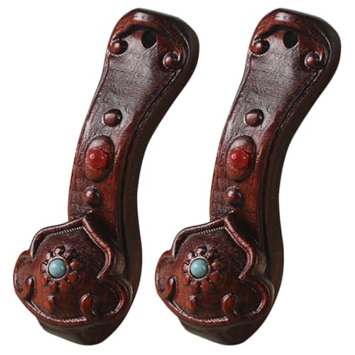 PRETYZOOM 2st Chinesische Wunsch Ornamente Perlen Anlage Tür Künstlich Befestigung Glockenspiel Rattan Auto Kette Schlüsselanhänger Münze Reize Makramee Anhänger Aus Holz Sandelholz von PRETYZOOM